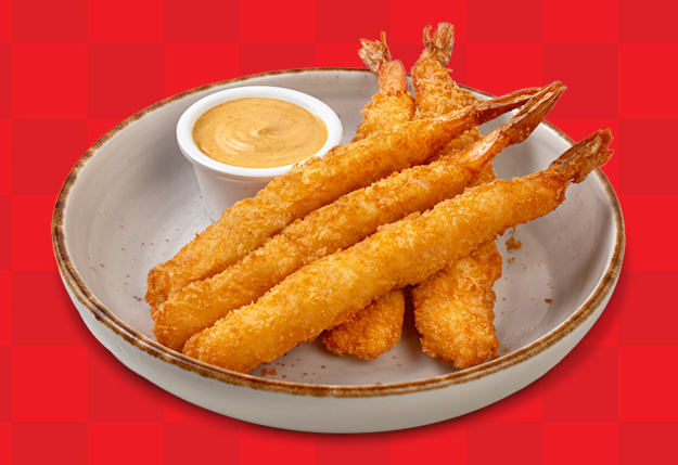 CRISPY PRAWN & CURRY DIP